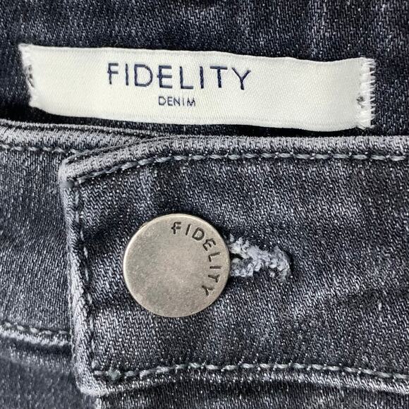 Fidelity Womens Katie Downtown Bootcut Jeans Cotton Spandex Blend Black Size 27 - Picture 4 of 11